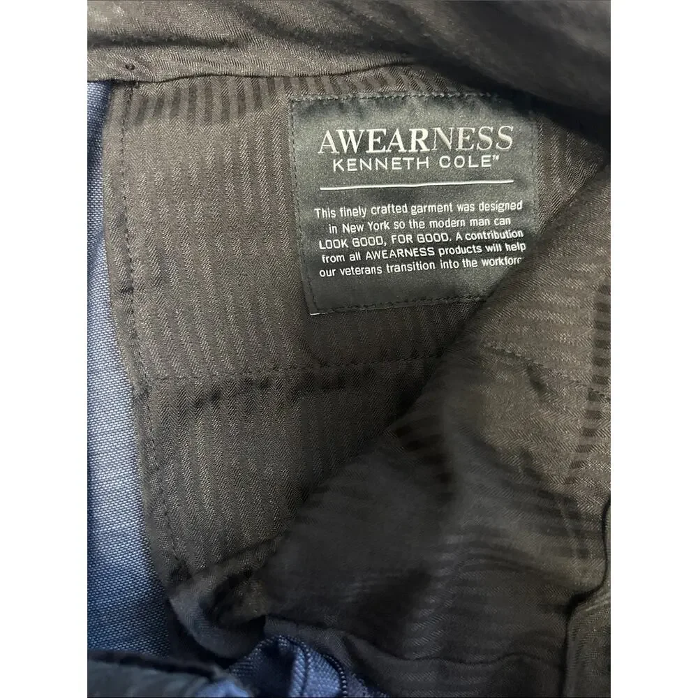 Kenneth Cole Men's Navy Dress Pants